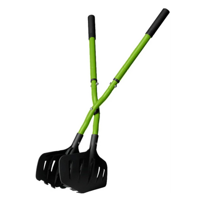 RootSlayer XXL Leaf Rake with Telescopic Handle