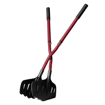 RootSlayer XXL Leaf Rake with Telescopic Handle