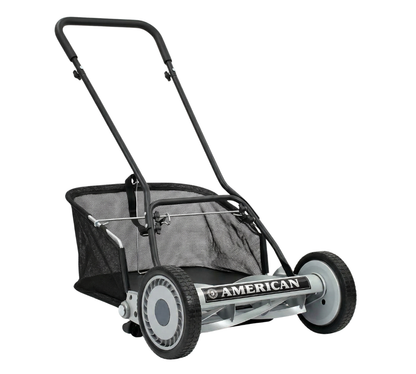 Pack tondeuse manuelle hélicoïdale 5 lames et bac ramassage