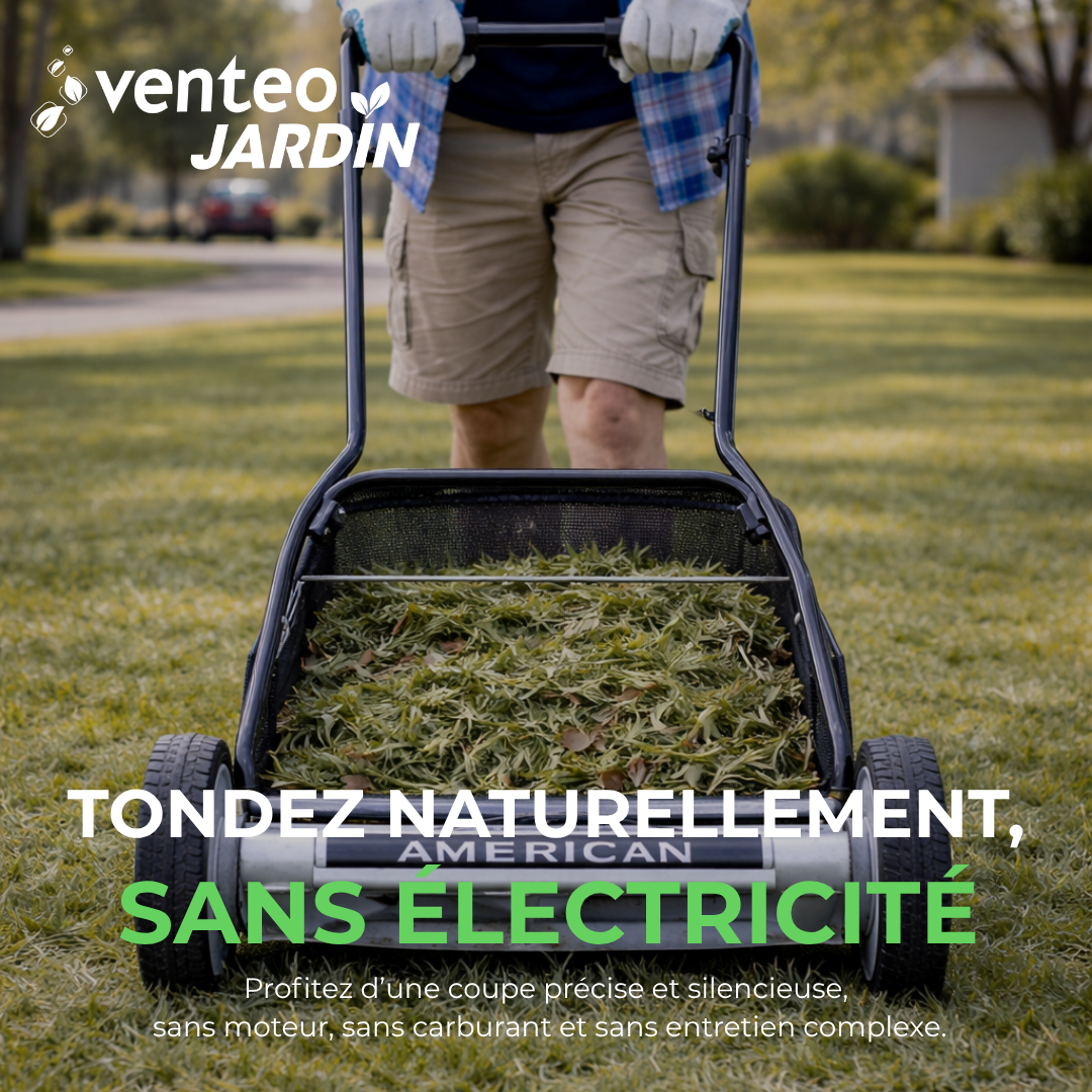 Bac ramassage tondeuse manuelle hélicoïdale 5 lames